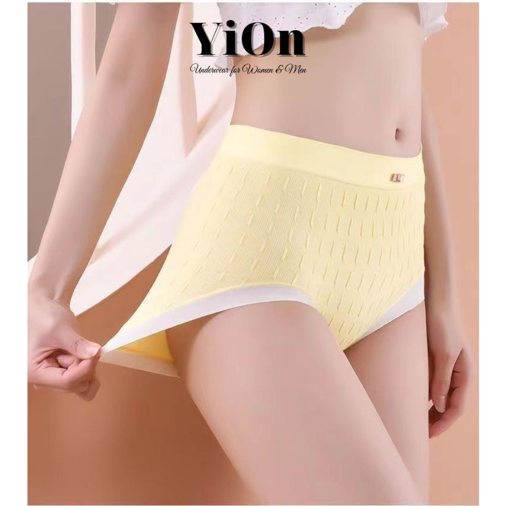 Quần lót cotton dệt kim co dãn bốn chiều nâng mông kháng khuẩn QC04 YiOn Underwear