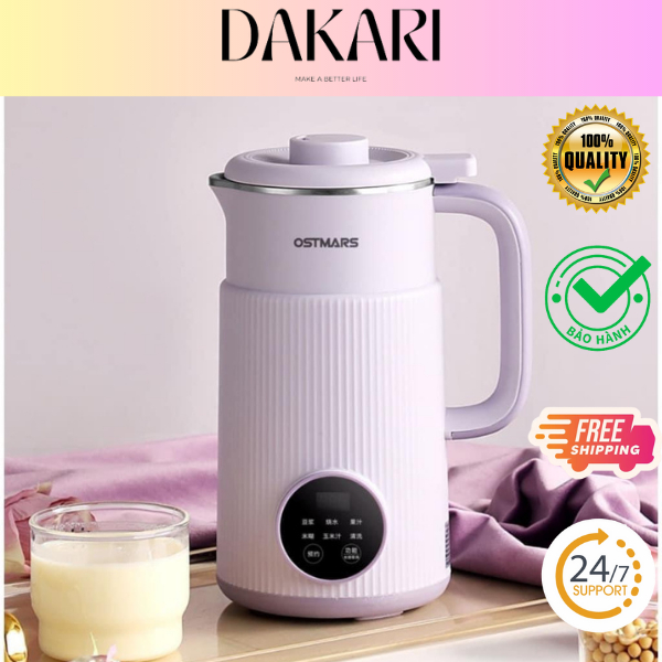 Chính Hãng Máy làm sữa hạt OSTMARS 800ml công nghệ Đức đa chức năng xay không cần lọc, BH 12 tháng
