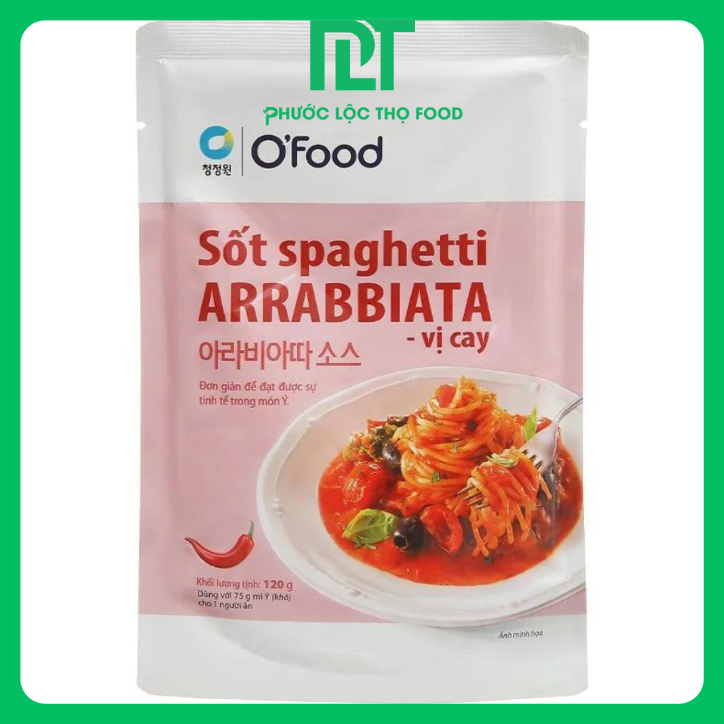 Sốt Spaghetti Rose – Kem & Cà Chua/Bolognese – Thịt Bằm/Cream – Kem Phô Mai/Vị Nguyên Bản/Arrabbiata Vị Cay 120G