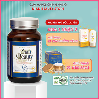 Viên uống trắng da DIAN BEAUTY Glutathione combo 4 hộp , mờ nám tàn nhang, chống nắng, bổ sung collagen, vitamin c