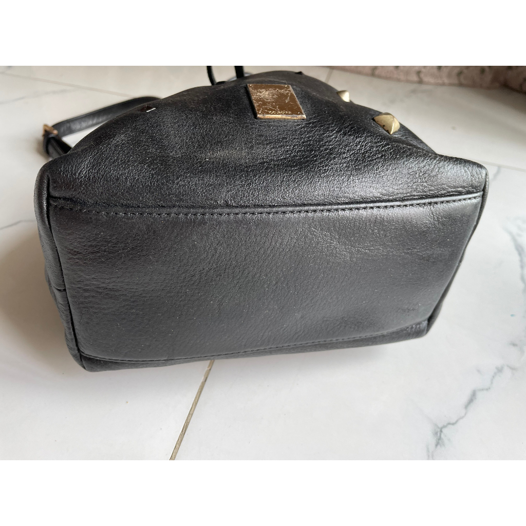 Lc141 Bucket si đeo chéo da thật cực dày hiệu Couronne