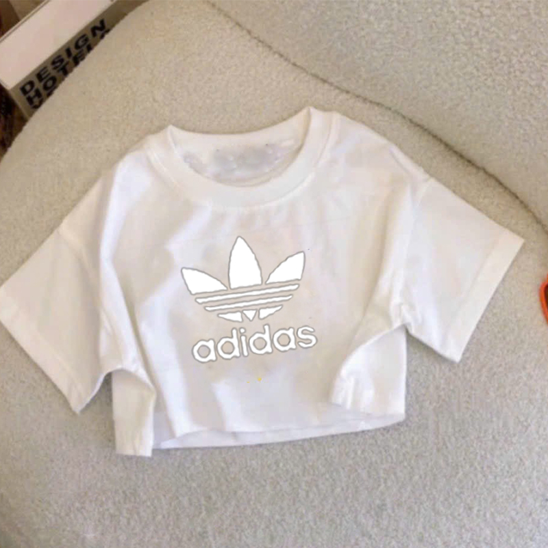 Áo croptop cho bé gái cotton đen đủ màu ADI.DAS size đại 25kg-50kg mang xinh cho bé-croptop trẻ em KIDS GENZ