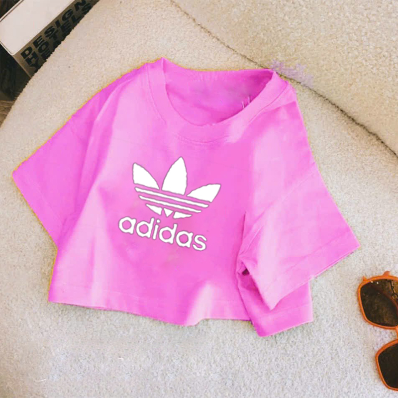 Áo croptop cho bé gái cotton đen đủ màu ADI.DAS size đại 25kg-50kg mang xinh cho bé-croptop trẻ em KIDS GENZ