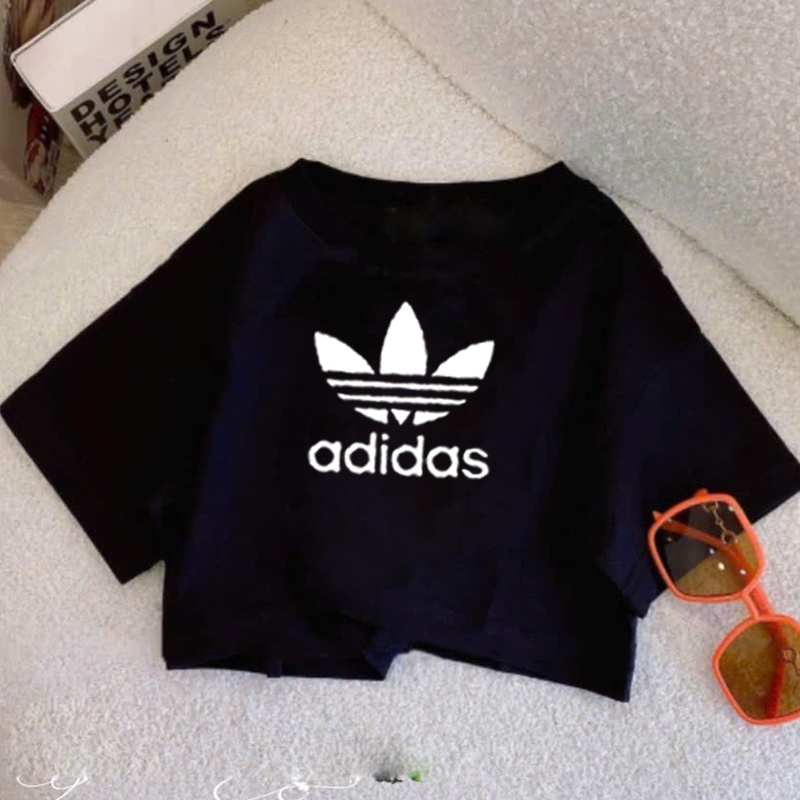 Áo croptop cho bé gái cotton đen đủ màu ADI.DAS size đại 25kg-50kg mang xinh cho bé-croptop trẻ em KIDS GENZ