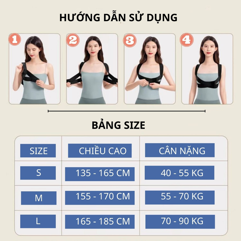 Đai bảo vệ vòng 1 hỗ trợ chơi thể thao kiêm chống gù lưng đa năng