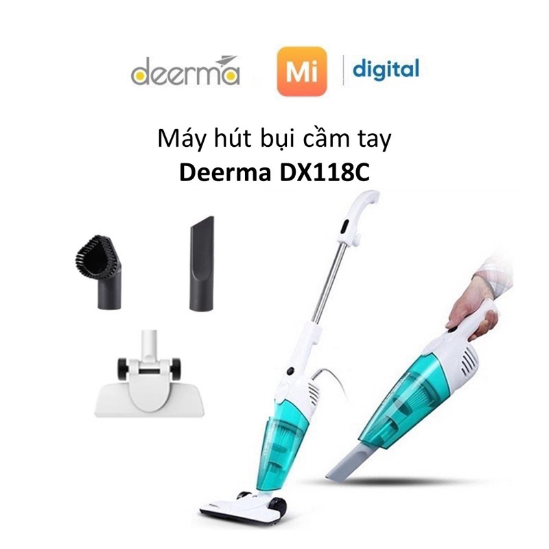 Máy Hút Bụi Cầm Tay Deerma DX118C /DX115C -Bảo Hành Chính Hãng 12Tháng