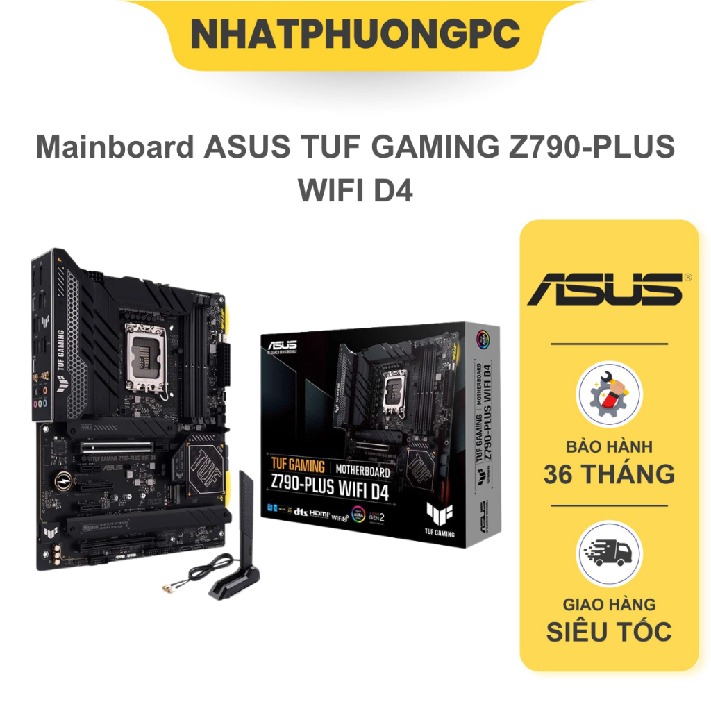 Bo Mạch Chủ - Mainboard ASUS TUF GAMING Z790-PLUS WIFI D4 | BigBuy360 - bigbuy360.vn