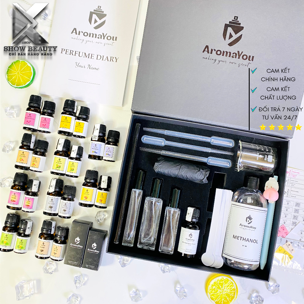 Set Tự Pha Chế Nước Hoa AromaYou Tạo Mùi Hương Cho Riêng Bạn Đa Dạng Mùi Hương Pha Chế