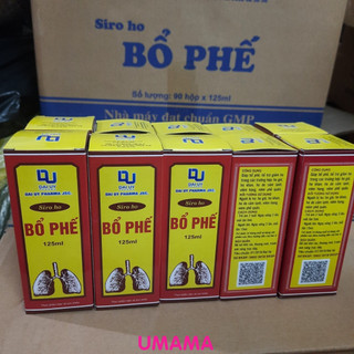 10 siro ho bổ phế 125ml- bổ phế, hỗ trợ giảm ho chính hãng đại uy - umama