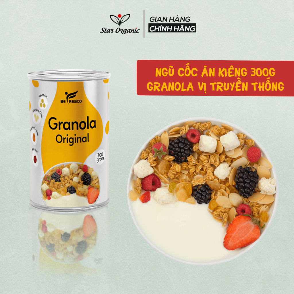 Ngũ Cốc Granola Giảm Cân Ăn Kiêng Mix Sữa Chua Sấy Khô Befresco Vị Truyền Thống Original