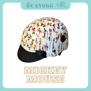Nón bảo hiểm sơn nhúng mickey mouse cute cao cấp - ốc store