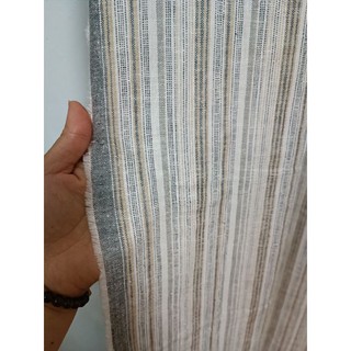 VẢI LINEN kẻ vintage decor ( khổ vải 1,5m )