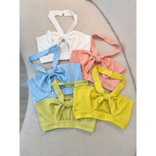 Áo croptop cột dây cổ cá tính - KHOSIBOHOME