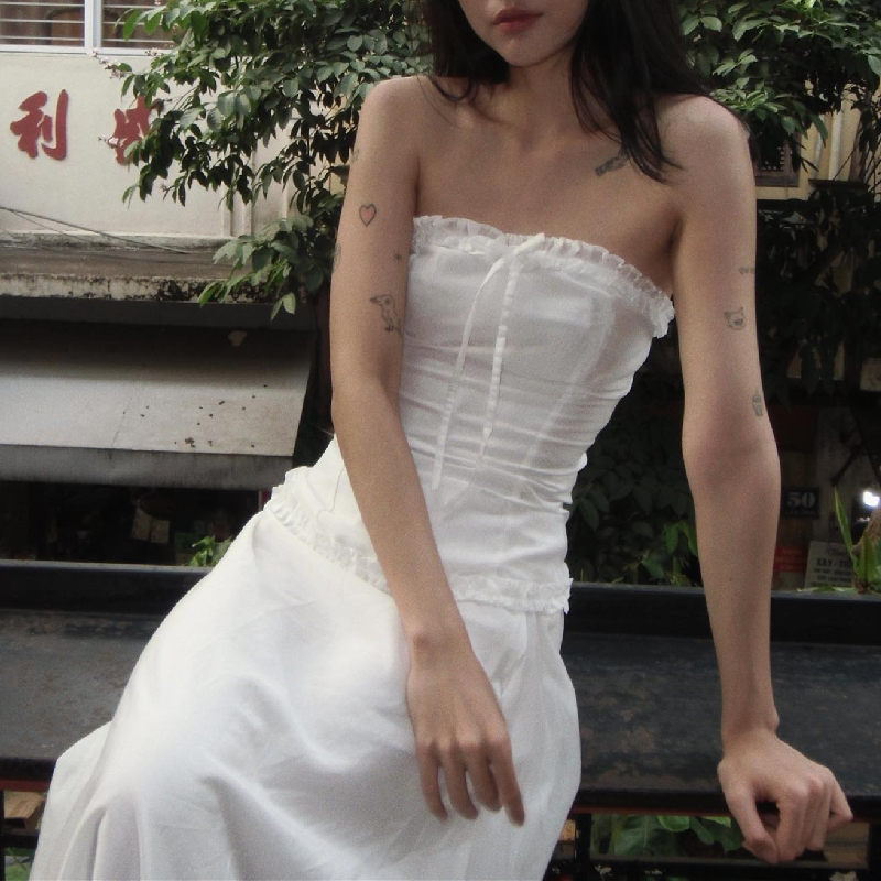 Váy cúp ngực dáng dài đầm dáng xinh xắn ROISE.hn