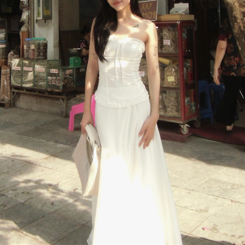 Váy cúp ngực dáng dài đầm dáng xinh xắn ROISE.hn