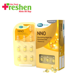 Viên Dưỡng Da NNO Vitamin E Khóa Ẩm Dưỡng Da Sáng Mịn ( Dạng vỉ 10v, hộp 30v)