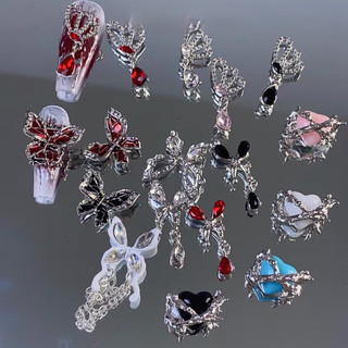Charm bướm,charm tim trang trí móng