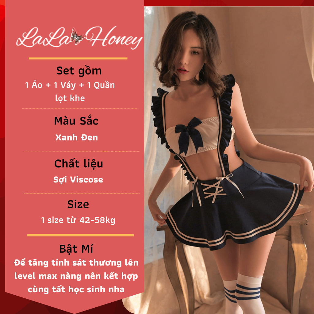 Bộ Đồ Cosplay Học Sinh Sexy, Đồ Ngủ Sexy Cosplay Nữ Học Sinh, Váy Đầm Ngủ Cosplay Sexy Nữ Học Sinh - LALA HONEY | BigBuy360 - bigbuy360.vn