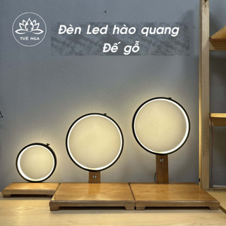  Kệ Đèn Led Hào Quang Tượng Phật Phong Thủy Hình Tròn - Tuệ Nga 