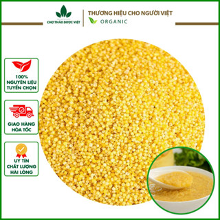 Hạt kê nếp vàng hữu cơ 1kg, hạt kê đã tách vỏ, nấu cháo, chè, nấu sữa hạt dinh dưỡng, làm bánh đa kê