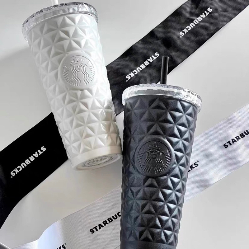 Dion ly inox giữ nhiệt trắng & đen Starbucks China Auth