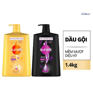 Dầu gội sunsilk 1,4kg vàng và đen