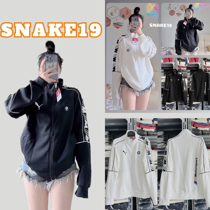 (CHÍNH CHỦ )Áo khoác thể thao UMI logo PUMA BBW chữ viền tay form rộng nam nữ, chất umi loại 1 (RP007)