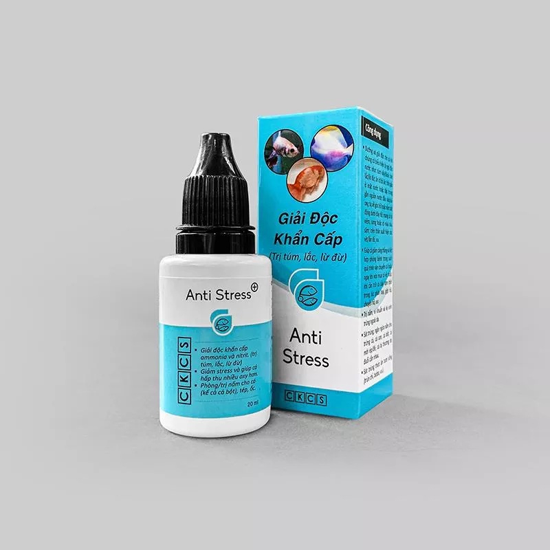 Anti stress và Parakill giảm stress, giải độc khẩn cấp cho hồ cá và và Phòng cho Cá Cảnh