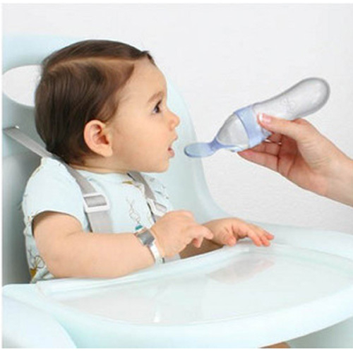 Bình ăn dặm có thìa silicone cho bé 80ml thương hiệu nuby Mỹ