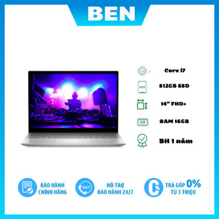 Laptop dell inspiron14 5430 | bạc | intel core i7 - 1355u | ram 16gb | 512gb ssd | intel iris xe graphics