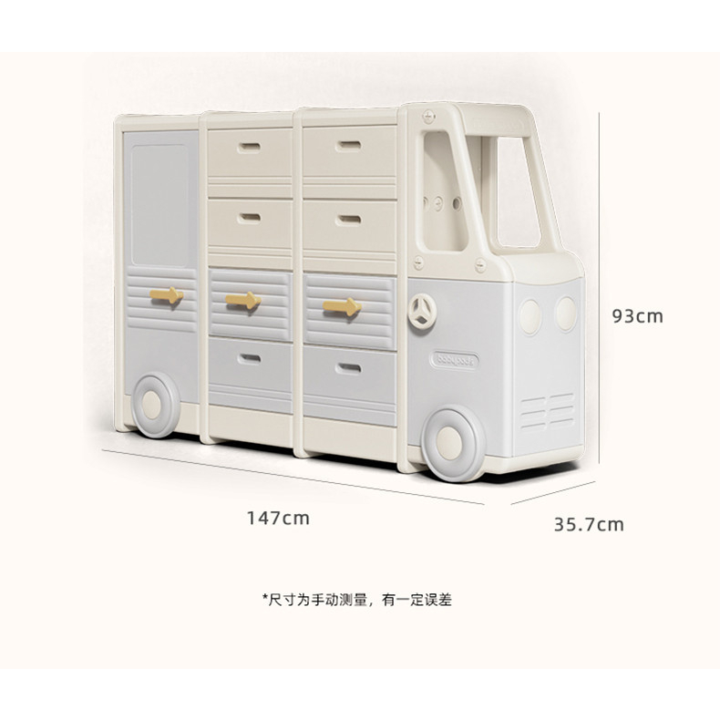 Tủ Oto Bus phong Cách Hàn Quốc đựng đồ chơi, quần áo có bánh xe đựng đồ ngăn nắp cho mẹ và bé Chính hãng Baby Pods ,HONA