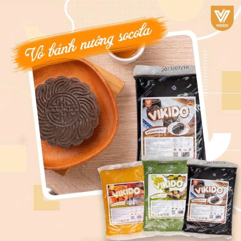 Vỏ bánh trung thu trộn sẵn Vikido các vị 500g