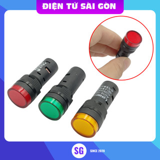 Đèn báo AD16 đỏ, vàng, xanh lá 12V / 24V / 220V (Điện áp, màu sắc tùy chọn)