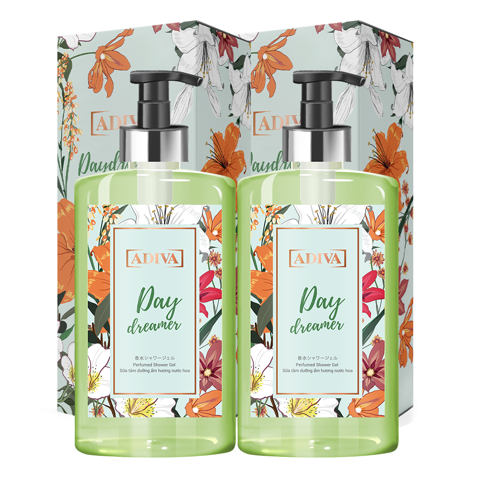 Combo 2 Sữa Tắm Dưỡng Ẩm Hương Nước Hoa Adiva Day Dreamer 400ml