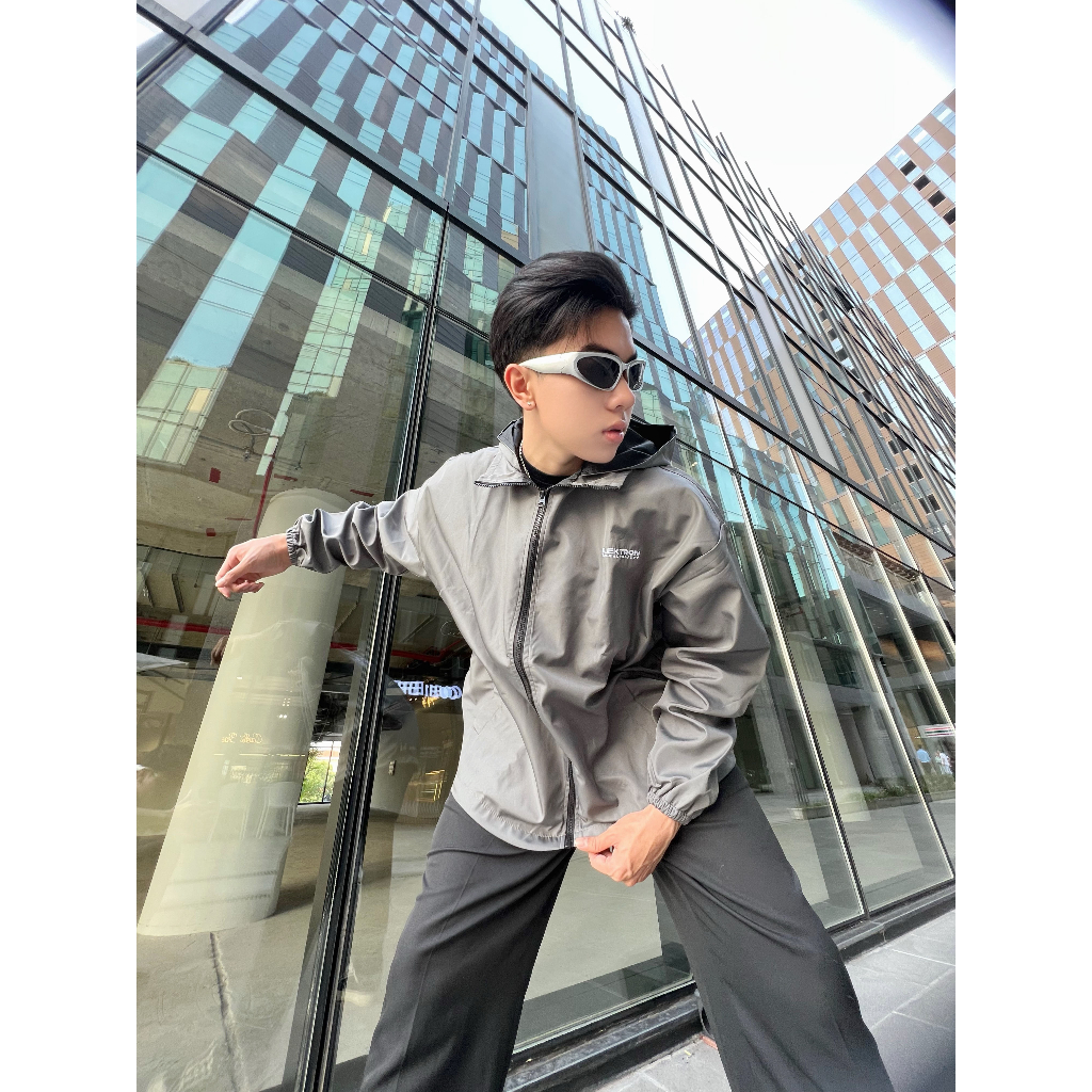 Áo Khoác Dù ELEKTRON Nam Nữ Form Rộng Unisex Minimal Jacket
