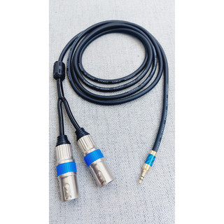 Dây tín hiệu 1 đầu 3.5mm ra 2 đầu Canon đực - Dây cáp chuyển từ jack 3.5 ly ra 2 đầu jack Canon chống nhiễu - Dây Sommer