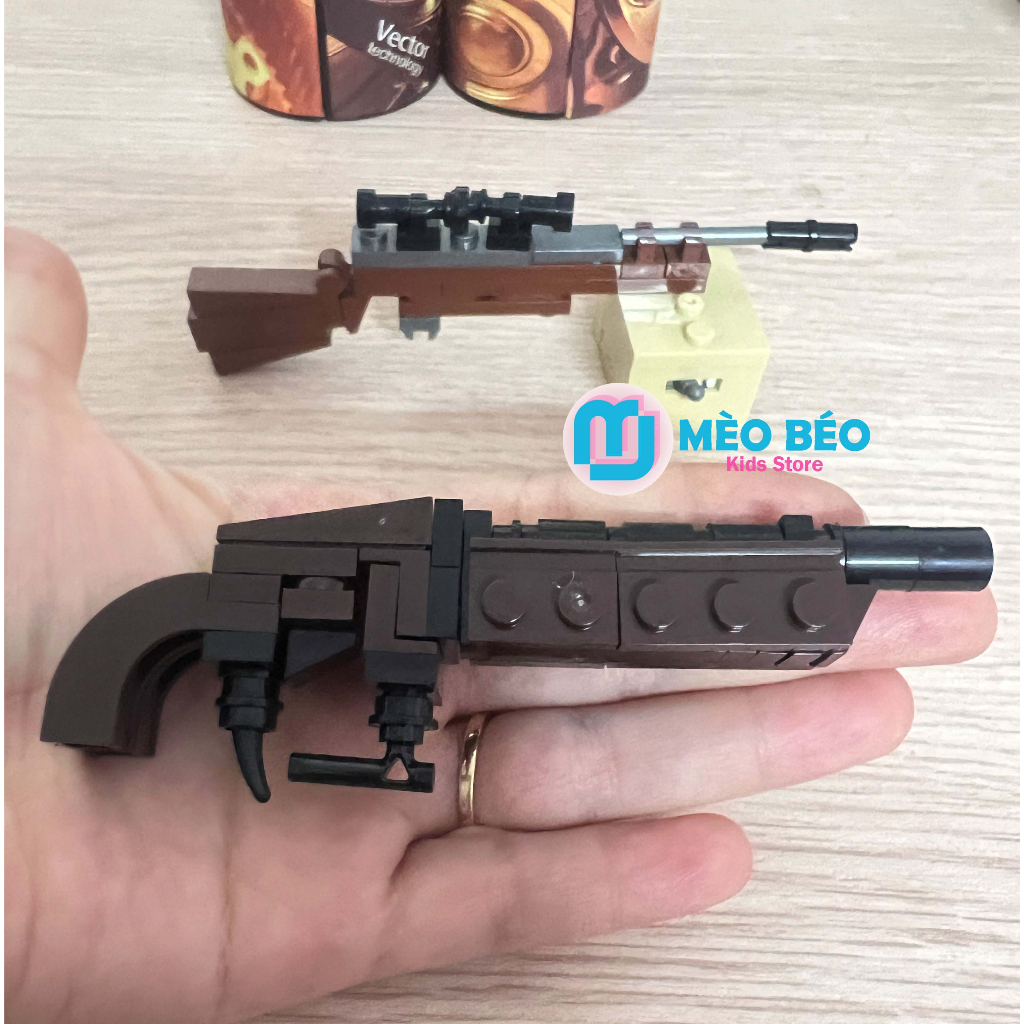 Mô hình súng 16in1-88008 phỏng Theo PUBG, FreeFire, CSGO lẻ hộp nhỏ Mèo Béo Kids Store