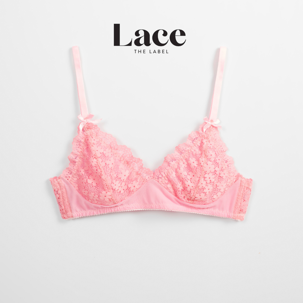Áo lót Emma Hồng Bèo kèm đệm mỏng Lace.thelabel