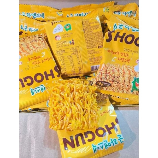 Mì tôm snack trẻ em ăn liền Shogun Hàn Quốc
