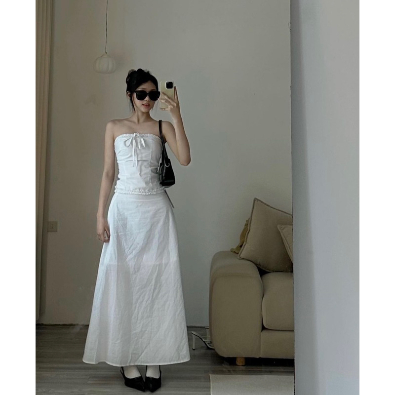 Váy cúp ngực dáng dài đầm dáng xinh xắn ROISE.hn