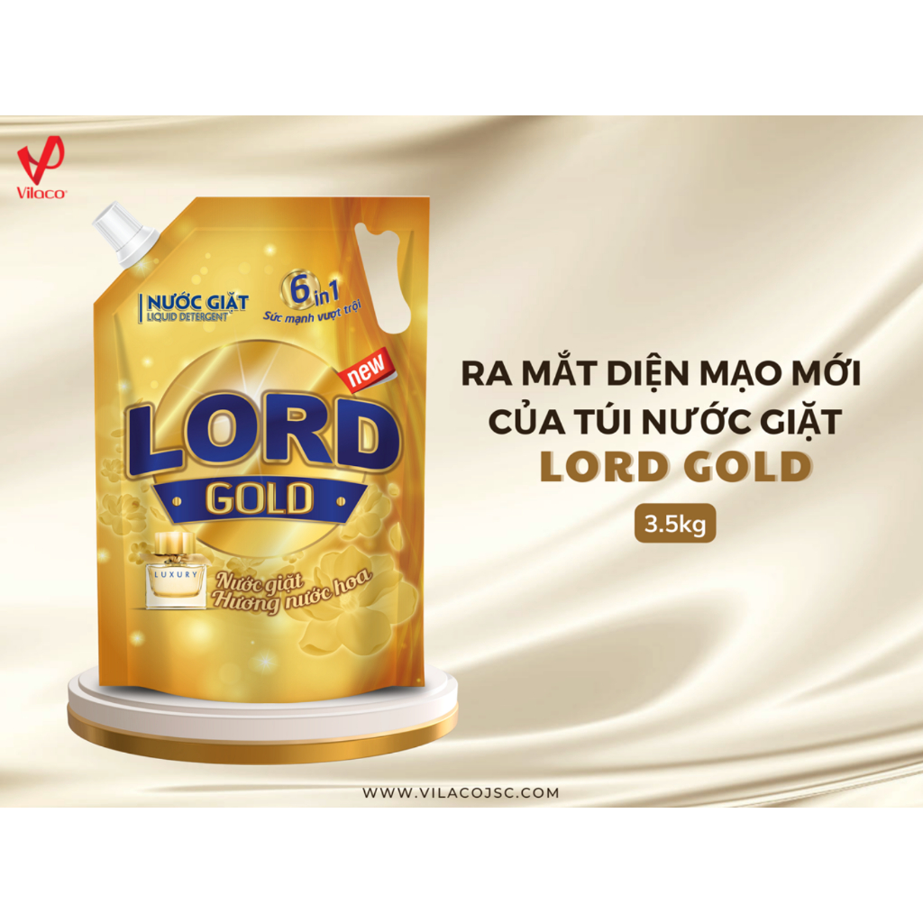 Nước giặt đậm đặc Lord gold túi 3,5kg