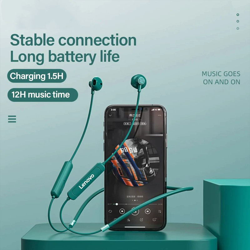 Tai nghe thể thao Bluetooth Lenovo SH1 - Headband - Giảm ồn - Chống nước