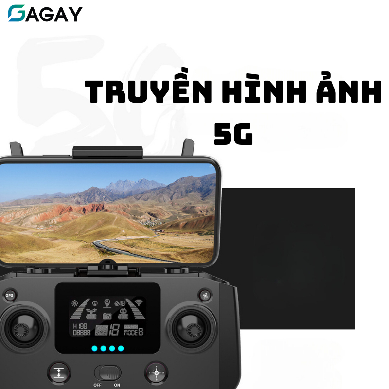 Flycam máy bay điều khiển từ xa EL700 pro , hình ảnh 5G HD, định vị GPS, fly cam không chổi than pin lớn GAGAY | BigBuy360 - bigbuy360.vn