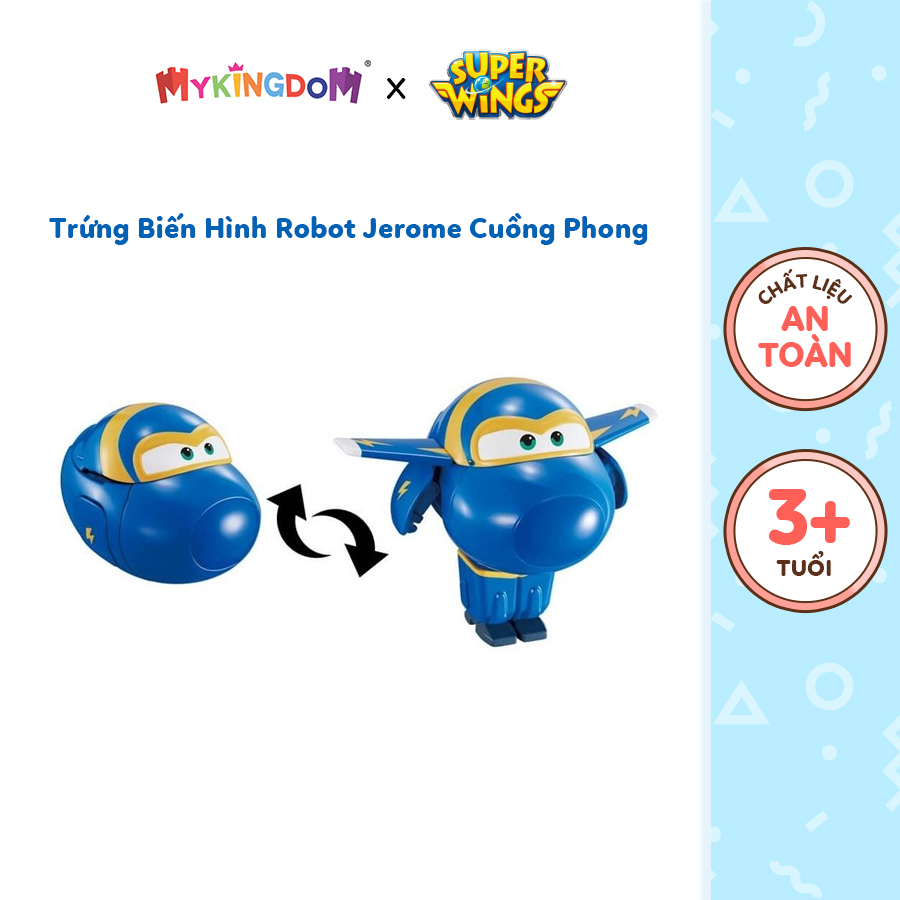 Đồ Chơi SUPERWINGS Trứng Biến Hình Robot Jerome Cuồng Phong YW720553