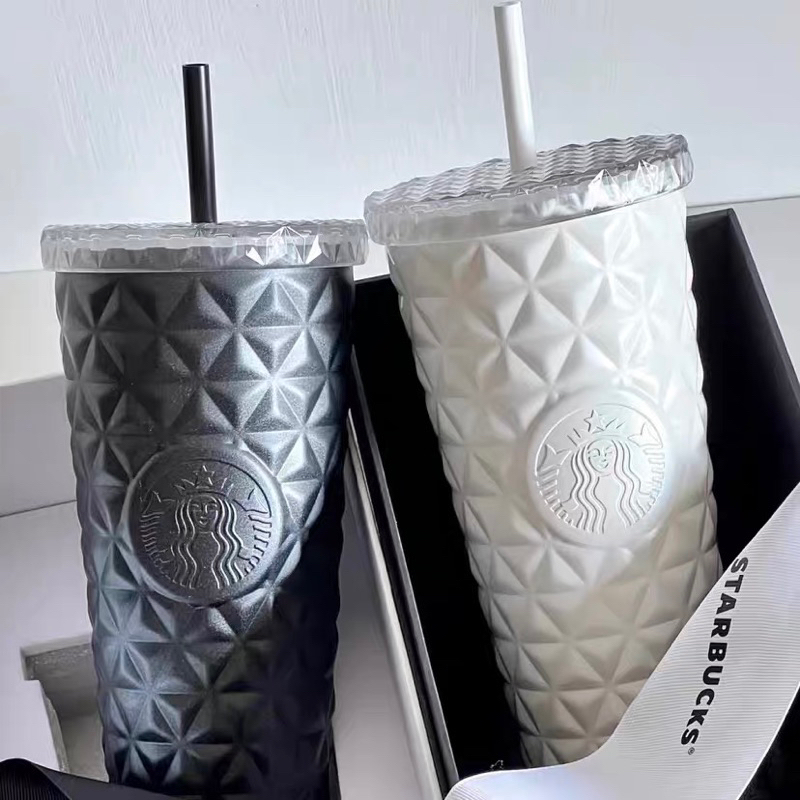 Dion ly inox giữ nhiệt trắng & đen Starbucks China Auth