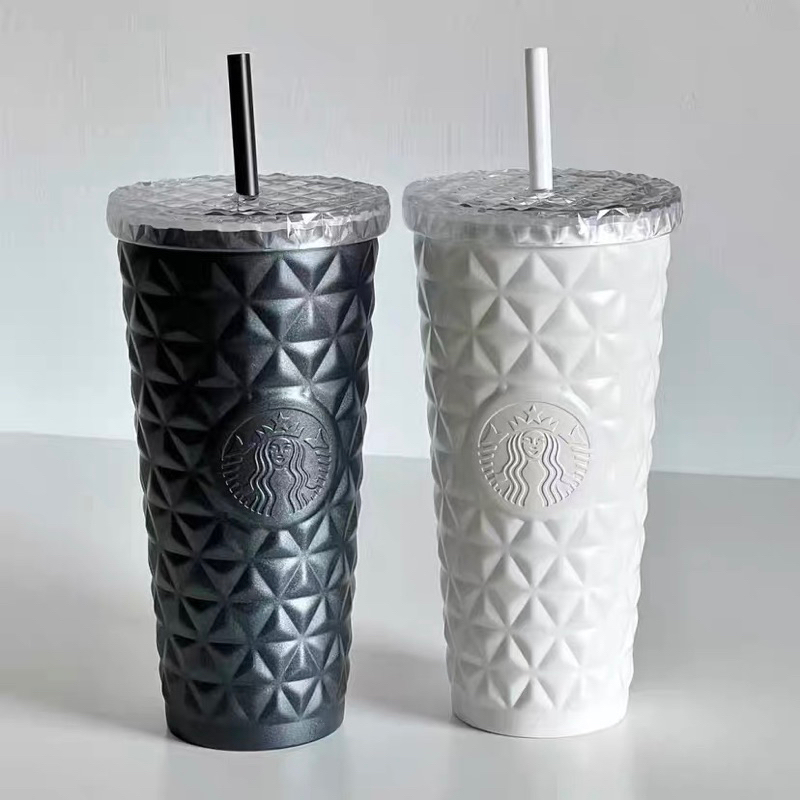 Dion ly inox giữ nhiệt trắng & đen Starbucks China Auth