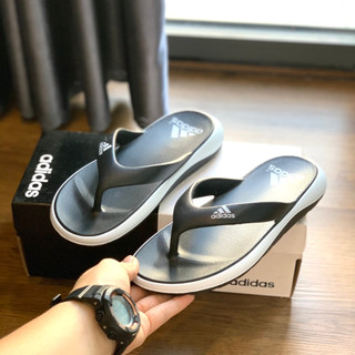  Dép xỏ ngón dép kẹp đúc Nam Adidas in hàng VNXK chất liệu Comfort đế đúc Đỏ nam nữ siêu nhẹ êm  Đen viền trắng  