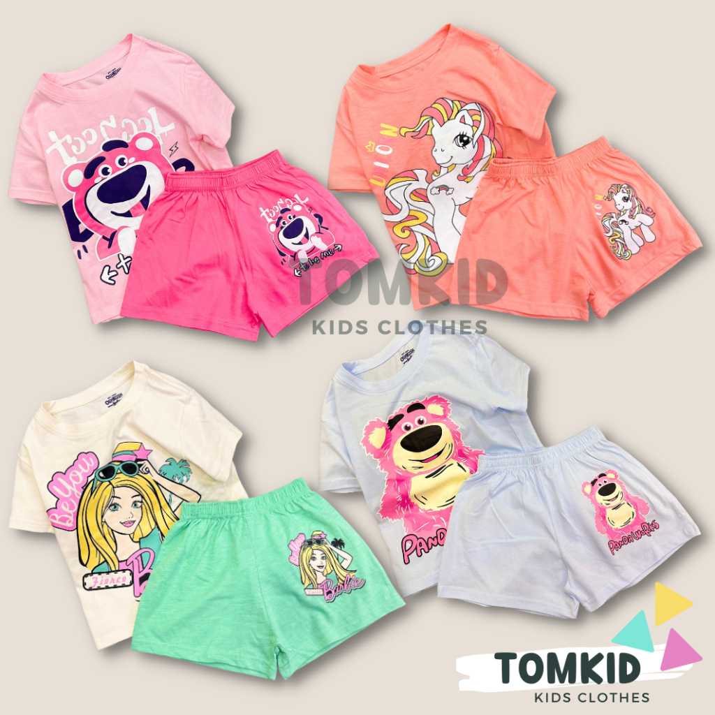 Đồ bộ cho bé gái set đồ bé gái chất cotton xuất dư chính phẩm loại 1 dày dặn không nhão vải 10-40kg Tomkids