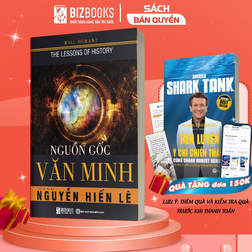 Sách - Nguồn Gốc Văn Minh Dịch giả Nguyễn Hiến Lê - Bizbooks TẶNG kèm SÁCH NÓI, SỔ TAY và Bookmark