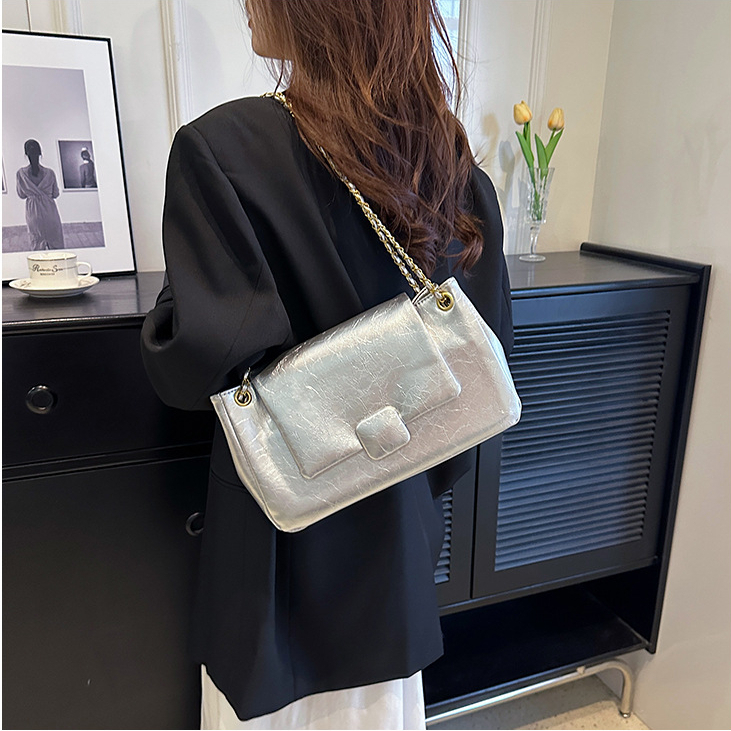 Túi Đeo Vai MINGA Da PU Dày Đẹp Thiết Kế Sang Trọng Dây Da Phối Xích Thời Trang Hình Vuông Sức Chứa Lớn 219 G-13